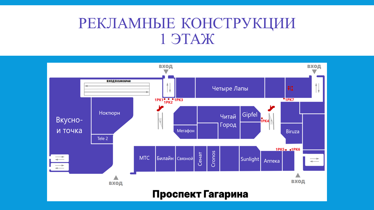 Реклама в ТЦ | Торговый центр Гагаринский